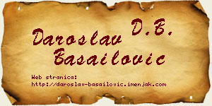 Daroslav Basailović vizit kartica